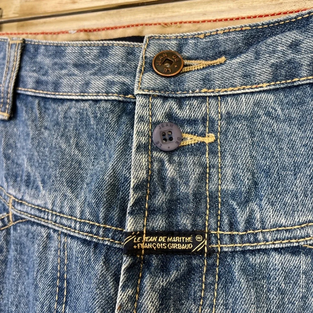 VTG Marithe Francois Girbaud Jeans Men 32M Blue Denim Baggy High Rise Designer